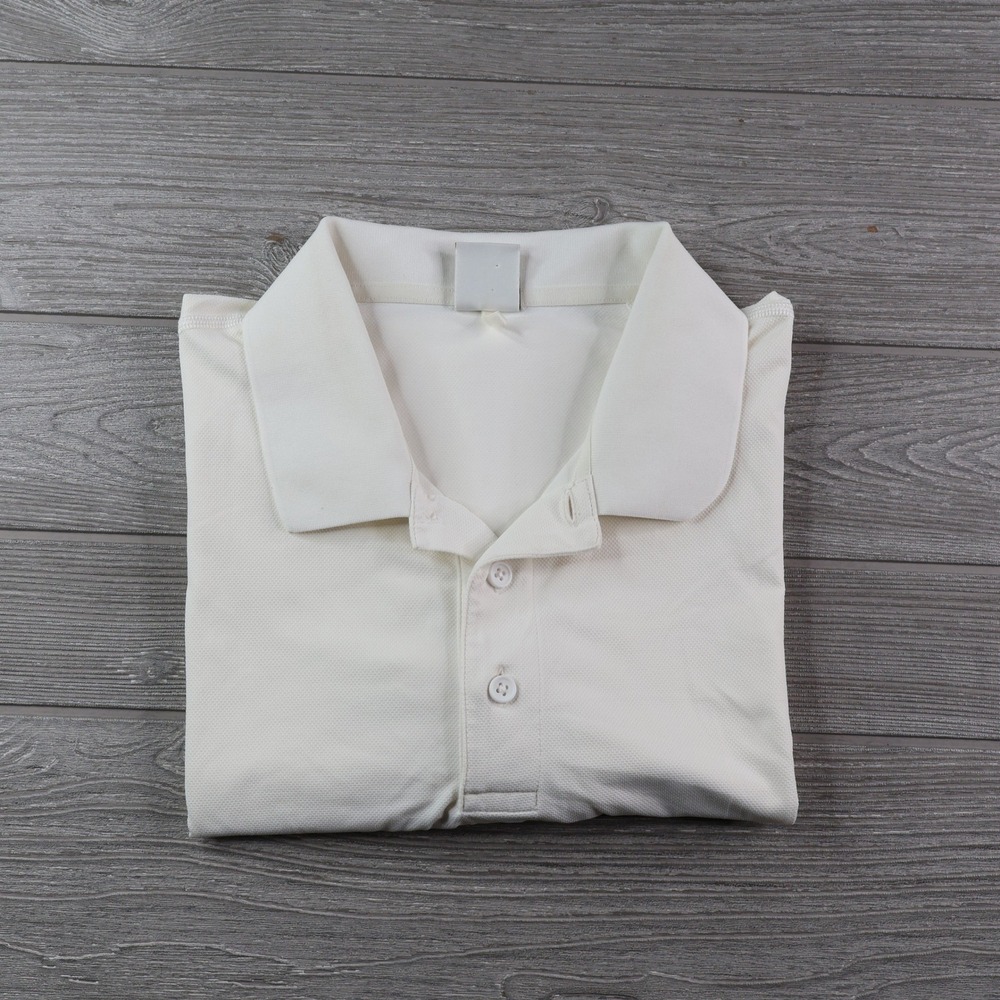 Reigning Champ Pique Polo Shirt Men's Medium White Raglan Athletic